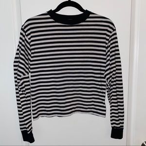 BRANDY MELVILLE Striped Long Sleeve Shirt